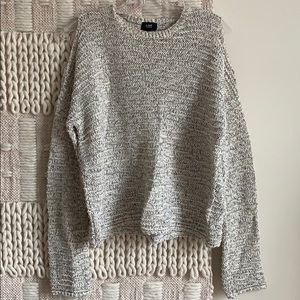 LINE KNITWEAR Open Shoulder Sweater